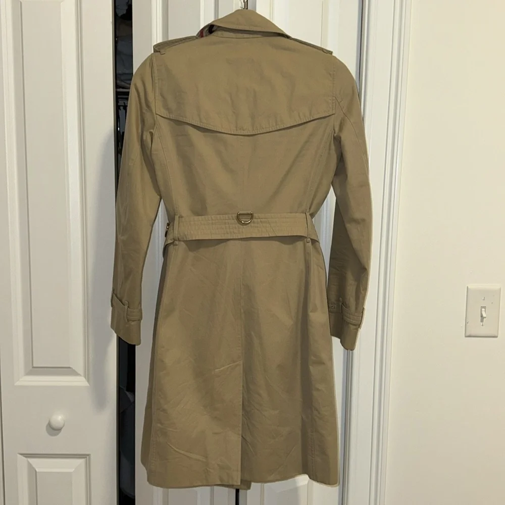 Burberry Beige Double-Breasted Trench Coat - Picture 11 of 12